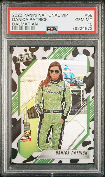 2022 PANINI DANICA PATRICK NATIONAL VIP DALMATIAN SSP #58 PSA 10