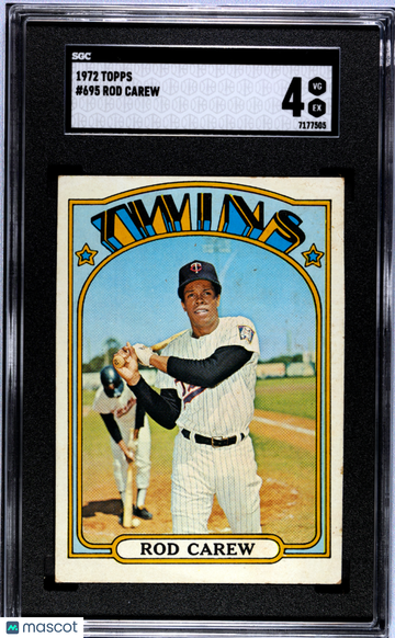 1972 Topps Rod Carew #695 SGC 4