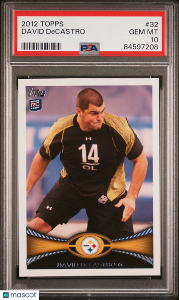 2012 Topps David Decastro #32 Rookie PSA 10