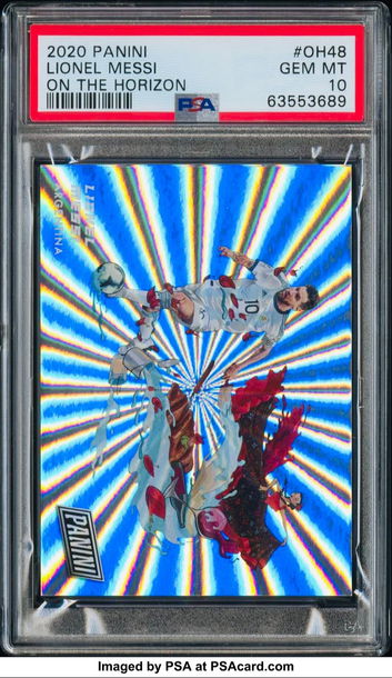 2020 Panini Lionel Messi On the Horizon OH48 PSA 10 ARGENTINA