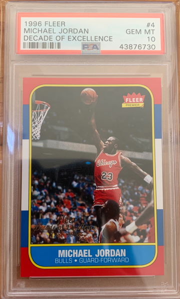1996 Fleer Michael Jordan Decade of Excellence #4