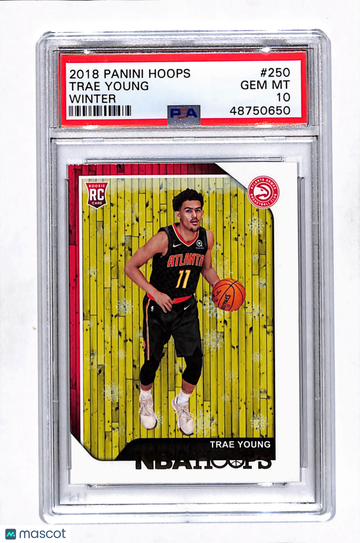 2018 Panini Hoops Trae Young #250 Winter PSA 10