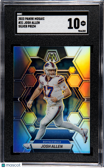 2023 Panini Mosaic Josh Allen #21 Silver Prizm SGC 10