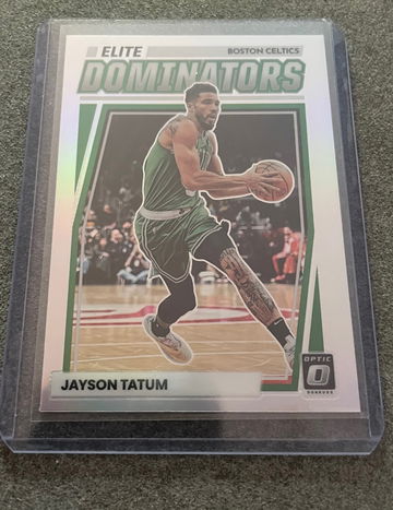 2022-23 Donruss Optic NBA Dominators Jayson Tatum Silver Holo Prizm #15 Celtics