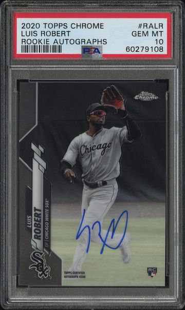 2012 Topps Chrome Rookie Autographs Luis Robert #RALR ROOKIE AUTOGRAPHS PSA 10