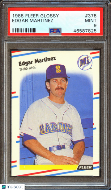 1988 Fleer Glossy Edgar Martinez #378 PSA 9