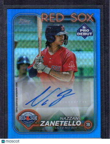 2024 Topps Pro Debut Nazzan Zanetello #PD-174 Blue Foil SN