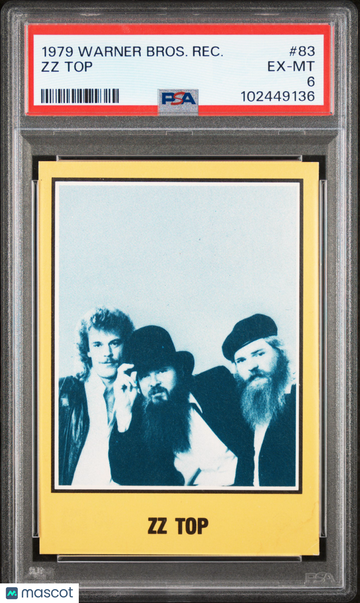 1979 Warner Brothers Records ZZ Top #83 PSA 6