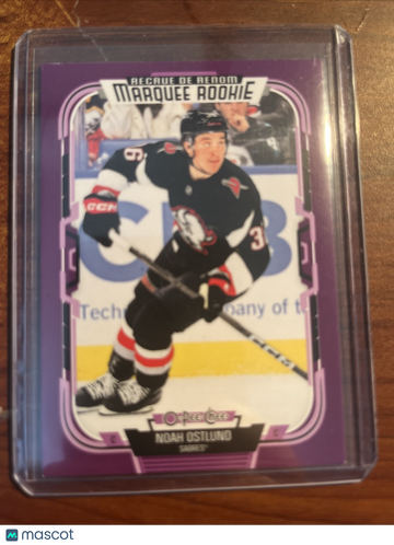 2025-26 O-Pee-Chee Noah Ostlund Purple Short Print Parallel/Variety Rookie
