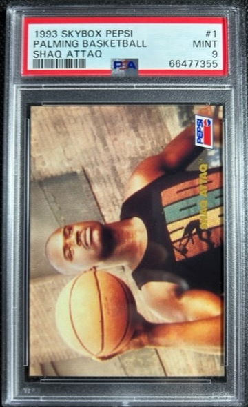 1993 Skybox Pepsi Shaquille O'Neal RC Rookie Shaq Attack #1 Magic PSA 9 MINT