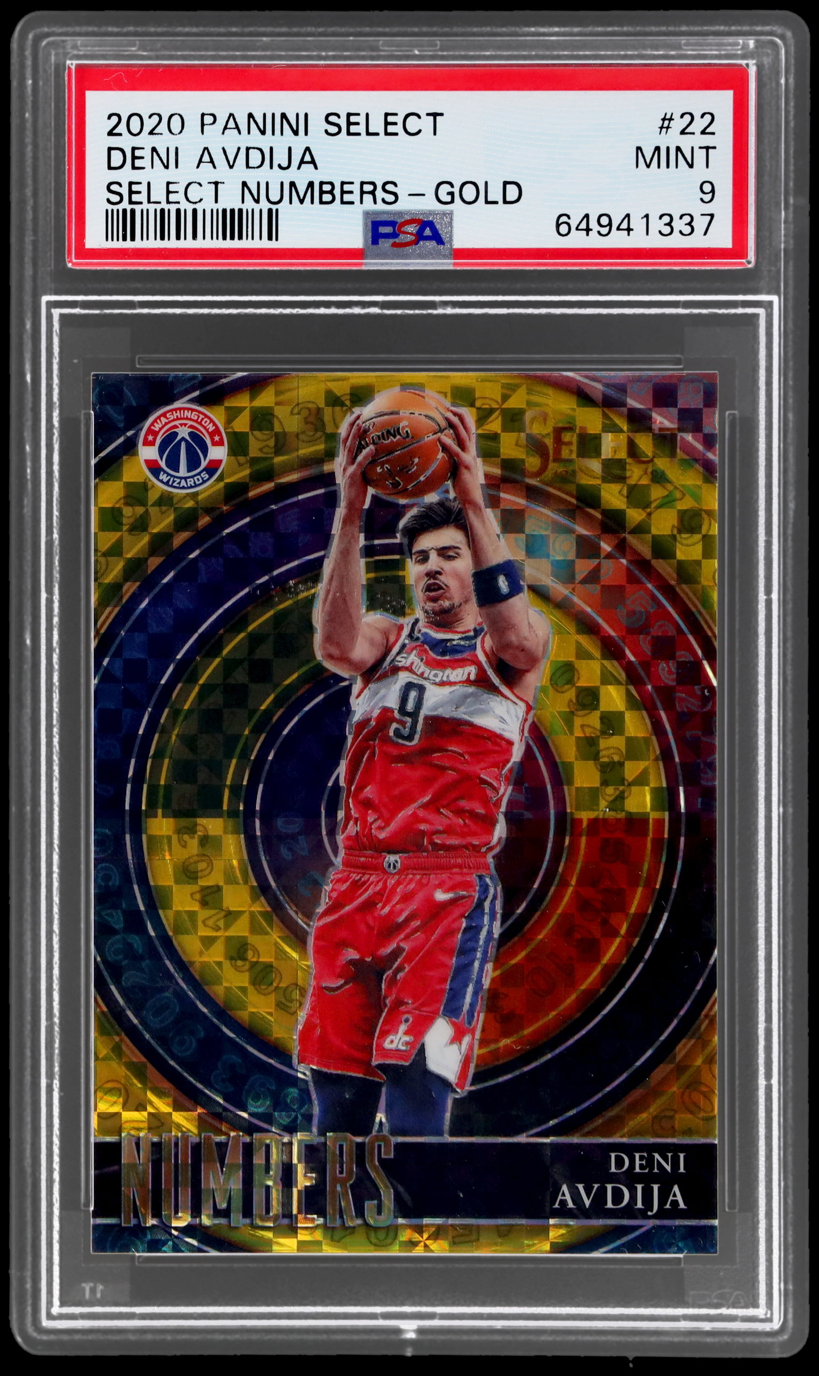 2020 Panini Select Deni Avdija Numbers Gold Prizm PSA 9 RC | MySlabs