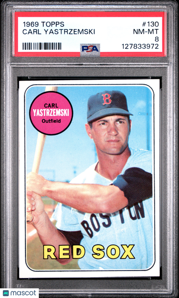 1969 Topps Carl Yastrzemski #130 PSA 8
