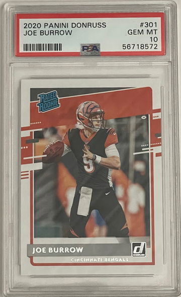 2020 Panini Donruss Joe Burrow PSA 10