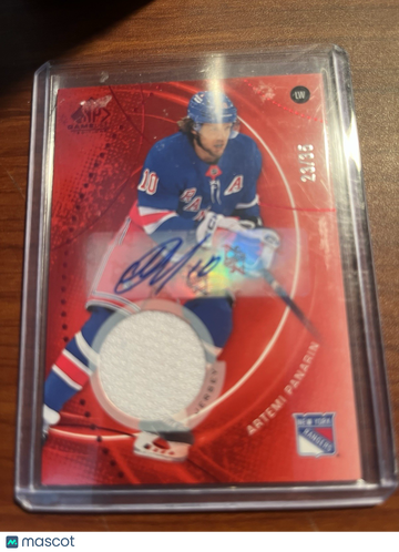 2025-26 SP Game Used Artemi Panarin Red Parallel/Variety Upper Deck