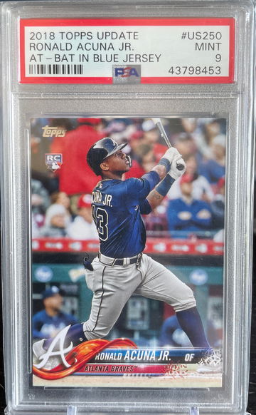 2018 Ronald Acuna Topps Update PSA 9