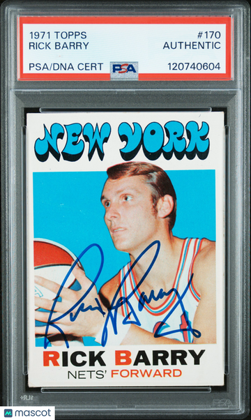 1971 Topps Rick Barry #170 PSA A Auto A