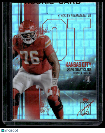 2024 Topps Signature Class Kingsley Suamataia #RCV-66 Base Rookies Chrome Variation Pandora Refractor