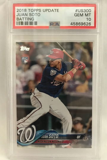 2018 Topps Update Juan Soto PSA 10 RC nationals 