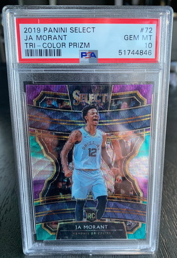 2019 Select Concourse Ja Morant Tri Color Prizm PSA 10