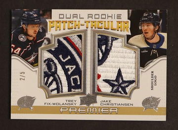2020 Upper Deck Wolansky Jake Christiansen Dual RC Tacular /5 patch