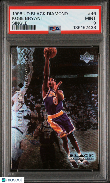 1998 Upper Deck Black Diamond Kobe Bryant #46 Single PSA 9