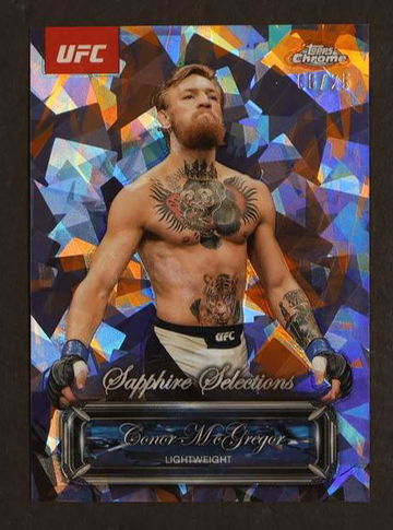 2025 Topps Chrome UFC Sapphire Selections Conor McGregor #SEL-11 /199