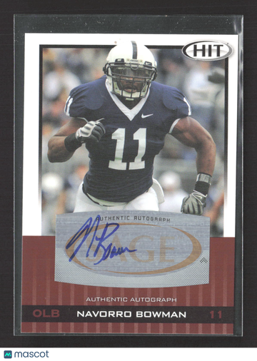 2010 SAGE HIT NaVorro Bowman #A59