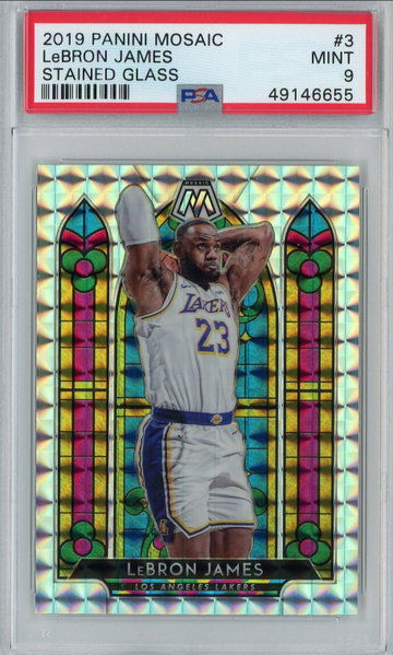 LeBron James Mosaic Stained Glass PSA 9