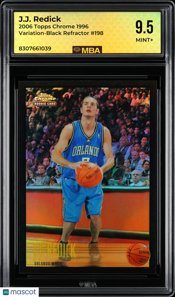 2006 Topps Chrome J.J. Redick #198 1996 Variation-Black Refractor /99 MBA 9.5