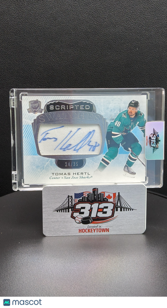 2021-22 Upper Deck The Cup Scripted Swatches Tomas Hertl #SS-TH /35