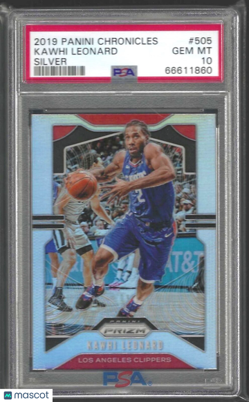 2019 Panini Chronicles Kawhi Leonard #505 Silver PSA 10