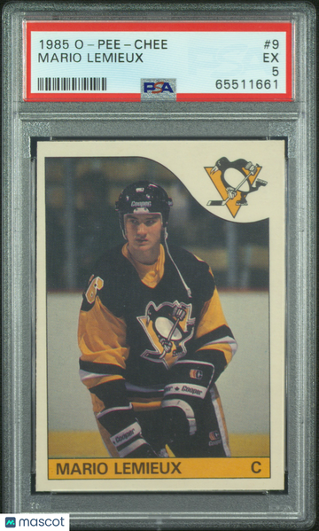 1985 O-Pee-Chee Mario Lemieux #9 PSA 5