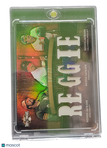 2009 Topps Triple Threads Reggie Jackson #TTRC-37 /27 Authentic Game-Used Pieces of Memorabilia
