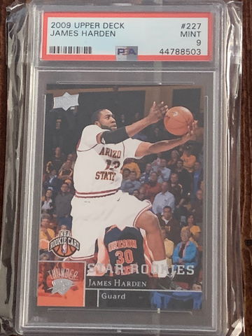 James Harden Upper Deck Rookie PSA9