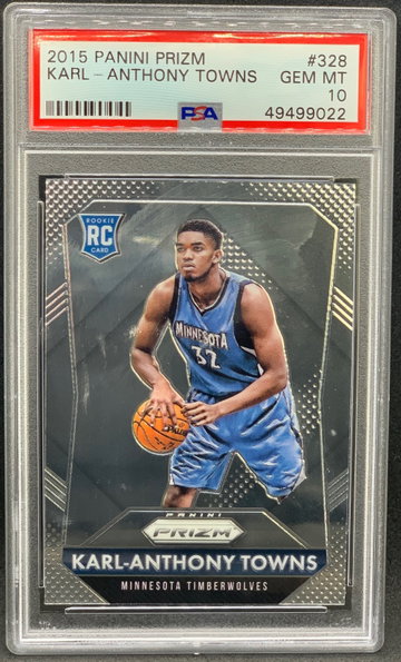 Karl Anthony Towns 2015 Panini Prizm PSA 10