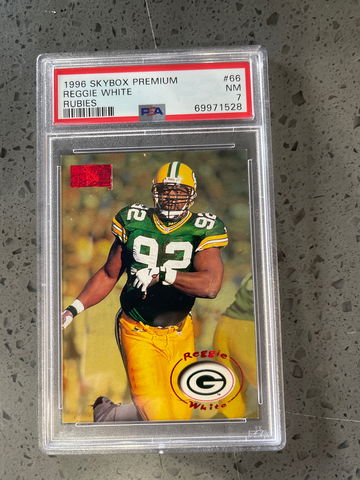 1996 skybox premium Reggie white rubies 