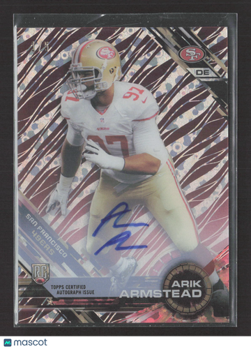 2015 Topps High Tek Arik Armstead #HT-AA Zebra Pattern RC
