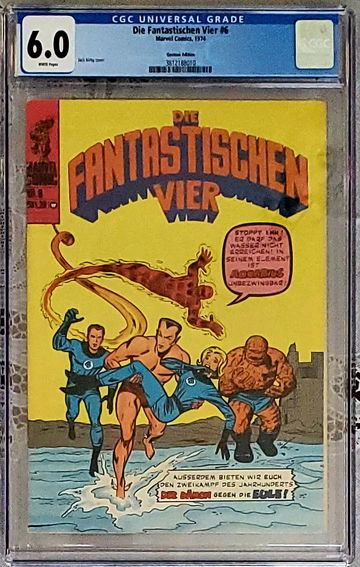 SUB MARINER DIE FANTASTISCHEN VIER #6 AKA FANTASTIC FOUR #4 GERMAN EDITION 