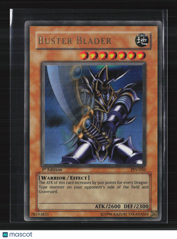 2002 Pharaoh's Servant Buster Blader Ultra Rare 1st Edition #PSV-050