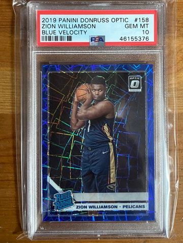 2019 Zion Williamson Optic Blue Velocity (PSA 10)