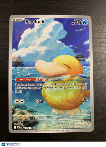 2026 Mega Evolution – Ascended Heroes Psyduck Holo Secret Rare #226/217