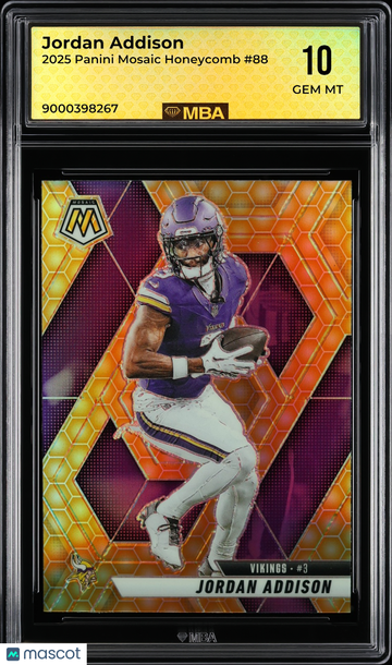 2025 Panini Mosaic Jordan Addison #88 Honeycomb MBA 10