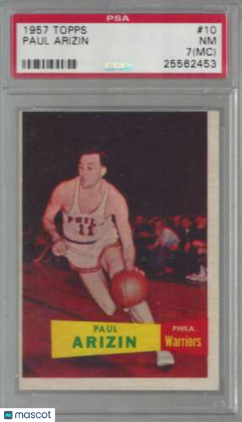1957 Topps Paul Arizin #10 PSA 7