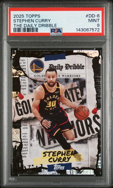 2025 Topps the Daily Dribble Stephen Curry #DD-6 PSA 9
