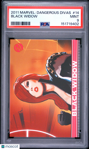 2011 Marvel Dangerous Divas Black Widow #14 PSA 9