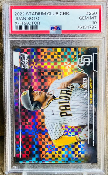 Juan Soto XFractor PSA 10 Stadium Club Chrome Refractor 2022
