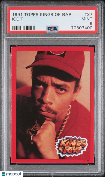 1991 Topps Kings Of Rap Ice T #37 PSA 9