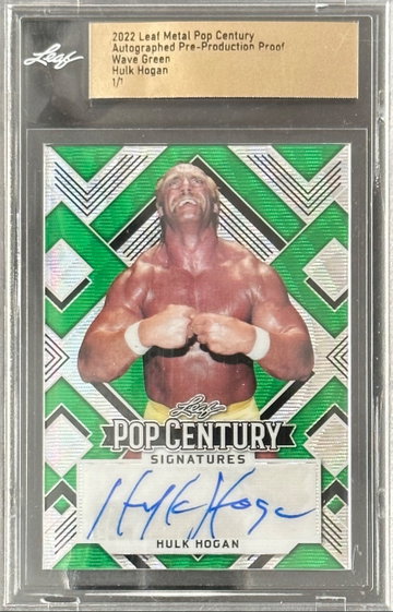 2022 Leaf Metal Pop Century Pre-Production Proof 1/1 Hulk ahogan Auto Signed Wrestling