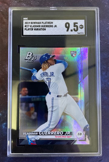 2019 Bowman Platinum #27 Vladimir Guerrero Jr Player Variation SGC 9.5