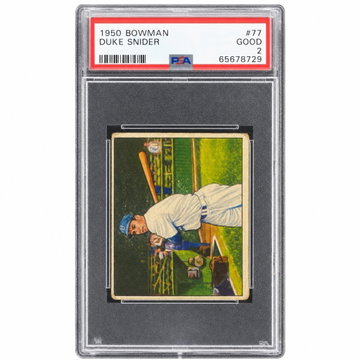 1950 Bowman Duke Snider #77 PSA 2